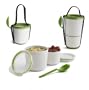 Black Blum - Bento Box - Bo�te d�jeuner - Boite repas, lunch box - Lunch pot blanc-vert