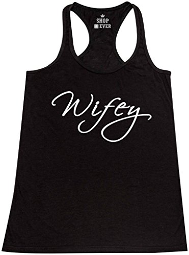 Shop4Ever® Wifey Women's Racerback Tank Top Couples Tank Tops