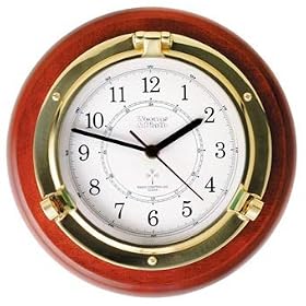 Weems and Plath Porthole Collection Radio Control Clock 312000 by Weems & Plath