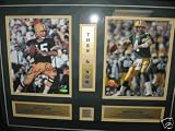 Brett Favre/Bart Starr Dual Autographed Framed Display