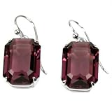 Barse Sterling Silver Faceted Swarovski Crystal Earrings