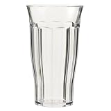 Polycarbonate Faceted Iced Tea Cooler Glasses Set of 6