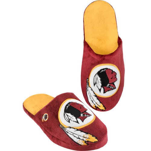 NFL Washington Redskins 2011 Big Logo Slide Slipper Hard Sole Medium