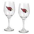 Arizona Cardinals NFL 2pc Wine Glass Set - Primary Logo