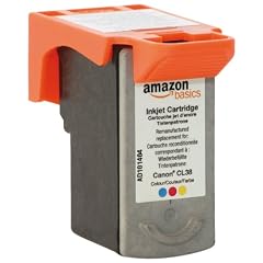AmazonBasics wiederbef?llte Tintenpatrone als Ersatz f?r Canon CL-38 mehrfarbig [Amazon Frustfreie Verpackung]