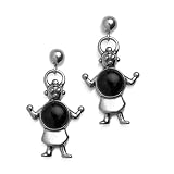 41VZet FFrL. SL160  Koyems Kachina Sterling Silver and Onyx Post Earrings