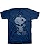 Peanuts Snoopy Hug Men's Navy T-shirt