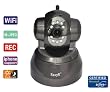 EasyN FS-613B-M166 Wireless IP camera Pan/Tilt 2-ways Audio Mobile Viewing WEP/WPA/WAP2 wireless Wi-Fi Pan/Tilt internet IP camera day and night vision CCTV security monitor built-in microphone and speaker allow you to communicate with people directly support mobile phone viewing (Support IPhone, Android, Symbian, Windows mobile system)