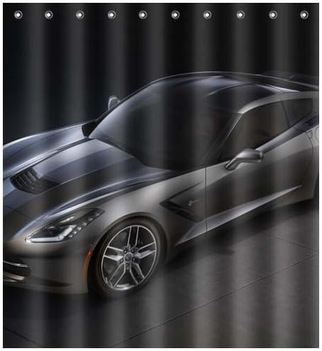 No Odor Polyester Highest Quality Curtain Hooks Home Bath Shower Curtains 66x72 inch / 165x180 cm