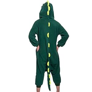 Lath.pin® Unisex Costume Animal Cosplay Onesie Adult Pajamas Anime Cartoon Sleepwear (S, Dinosaur)
