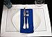 Hemstitch Dinner Napkins Royal 1 Dozen