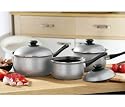 3PC ELITE BELLY PAN SET SILVER