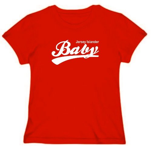 BABY Jersey Islander Countries Womens T-Shirt (Red, Size Large)