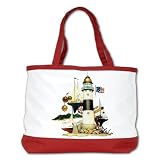 Shoulder Bag Purse (2-Sided) Red Nautical Vintage Lighthouse Telescope Steering Wheel Anchor and Ships Reviews