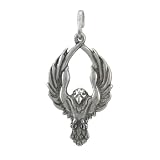 Sterling Silver Raven Pendant Charm Bird