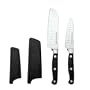 KitchenAid Triple Riveted 4-Piece Santoku with Sheaths