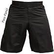 Black MMA Grappling Piranha Gear Board Shorts (Flex-Panel) Blank