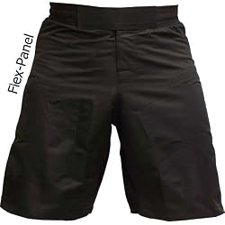 Black MMA Grappling Piranha Gear Board Shorts (Flex-Panel) Blank