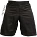 Black MMA Grappling Piranha Gear Board Shorts (Flex-Panel) Blank