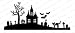Impression Obsession io Steel Die # DIE029-P Halloween Hill Die US American Made