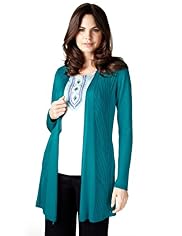 Per Una Open Front Ladder Stitched Cardigan