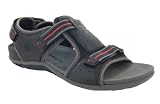 Mens Black Hush Puppies Jettison Safari Sandal