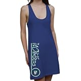 NCAA Texas A&M Corpus Christi Islanders Ladies Retro Junior's Racerback Dress - Royal Blue (Small)