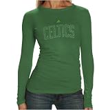 Boston Celtic T Shirt : adidas Boston Celtic Ladies Green Inner Thoughts Silky Smooth Long Sleeve T Shirt