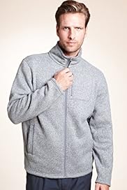 2 Longer Blue Harbour Active Zip Through Marl Fleece Top