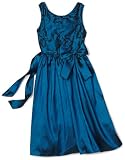 Sweet Heart Rose Girls 7-16 Soutache Taffeta Dress, Teal, 7