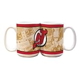 NHL New Jersey Devils 15-Ounce White Nostalgic Mug (2 Pack)