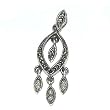 Pendant with Chain Sterling Silver Jewelry 1.75 Inches
