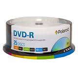 Polaroid PRDVDR0025S DVD-R 4.7GB 120-Minute 16x Recordable DVD Disc, 25-Pack Spindle