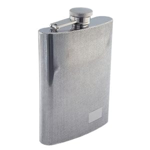 Colonel Conk Sunstar Model 509 Rimless Flask with Diamond Pattern and Mirror Finish, 9 oz by Colonel Conk