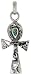 Sterling Silver 15/16 (24 mm) Ankh Pendant w/ Abalone shell