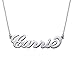 Small Name Necklace in Sterling Silver 925 - Tiny Xs Name Pendant - Custom Made with Any Name!