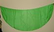 Olive Green Semi-Circular Silk Veil