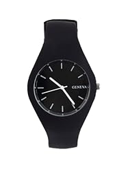 HACBIWA Unisex Quartz Simple Style Analog Silicone Ladies Men Sport Wrist Watch