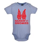 Hangin with my Gnomies Babygrow / Bodysuit - 6 Colours - Blue - 12-18 Months