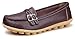 Kunsto Women's Leather Loafer Shoes Slip On