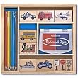 Melissa Doug 2409 Vehicle Stamp Set