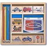 Melissa & Doug Vehicles Stamp Set