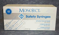 Kendall Monoject 12Cc Safety Syringe 21Gauge X 1 1/2" - Box of 50 - Model 8881522026