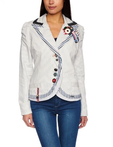 Desigual Damen Blazer 21E2952, Gr.34 (XS) (ES 36), Blau (Navy) Preisvergleich