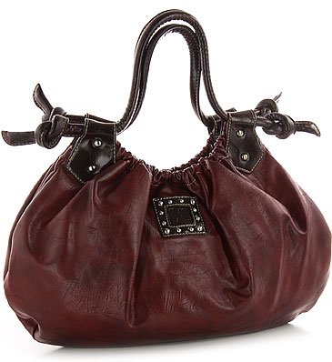 Large ''Sasha'' Hobo by Vitalio - Black, Red Wine or Off-White