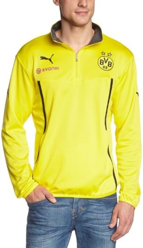 2013-14 Borussia Dortmund Puma Half Zip Training Top (Yellow)