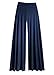 Dangerousfx Women's Gothic Wide Leg Flattering High Waist Stretch Palazzo Pants