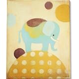 Ella Elephant Canvas Art by Oopsy Daisy