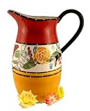 CERAMIC WATER PITCHER, JUICE PITCHER TUSCANY FRUIT