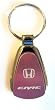 Honda Civic Chrome/Pink Teardrop Keychain - Made In USA!